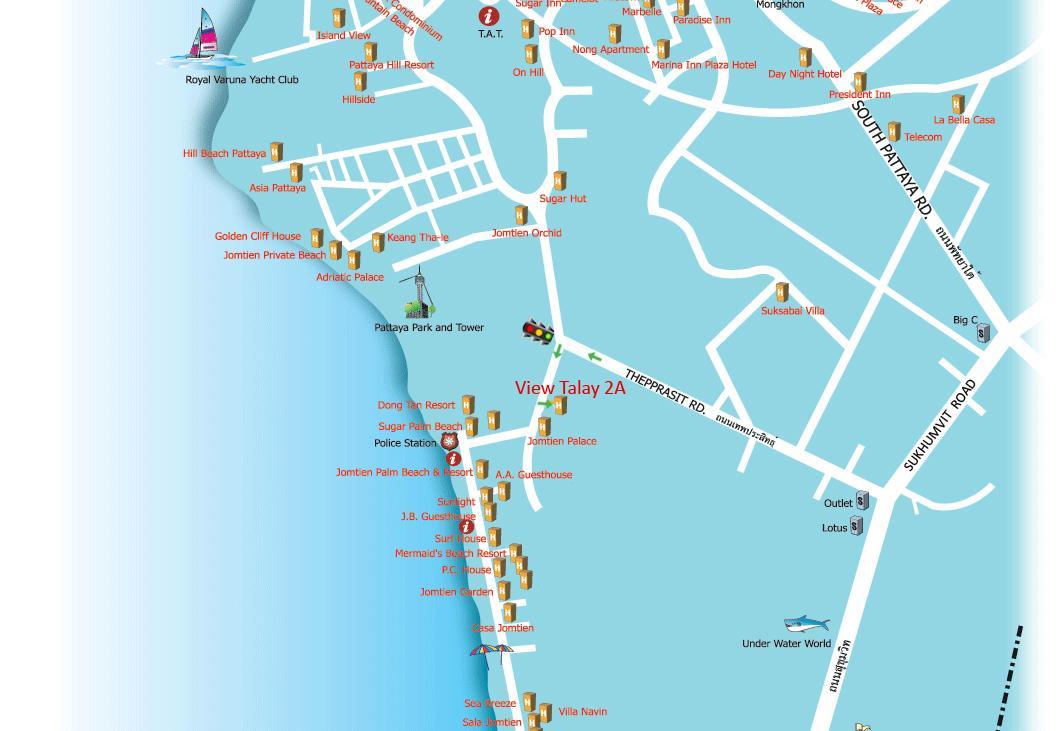 View Talay 2 Suite Apartments Джомтиен Бийч Екстериор снимка